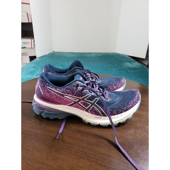 Asics GT 2000 9 Shoes Size 7.5 Womens Blue Pink Running Gym Sneakers 1012A867 - Picture 5 of 13